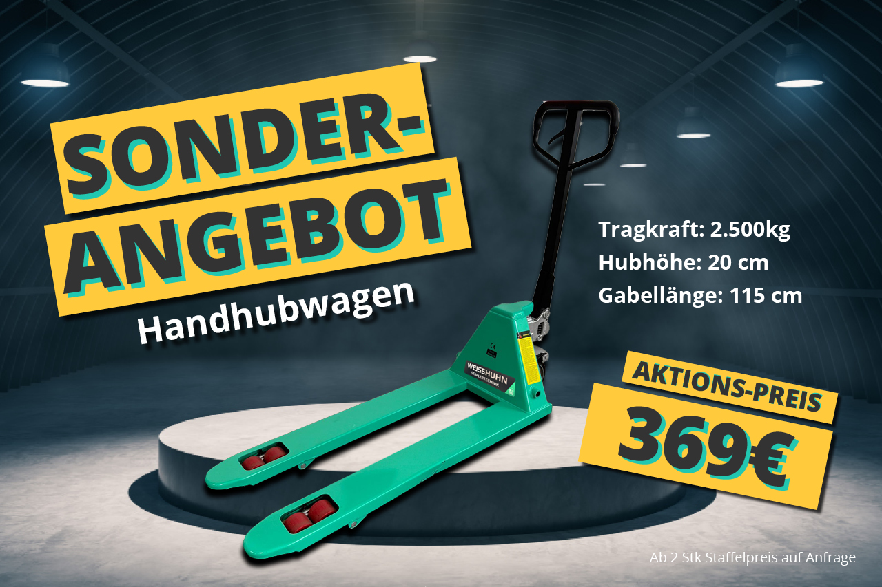 Handhubwagen im Sonderangebot – Jetzt ab 369 € bei Weisshuhn