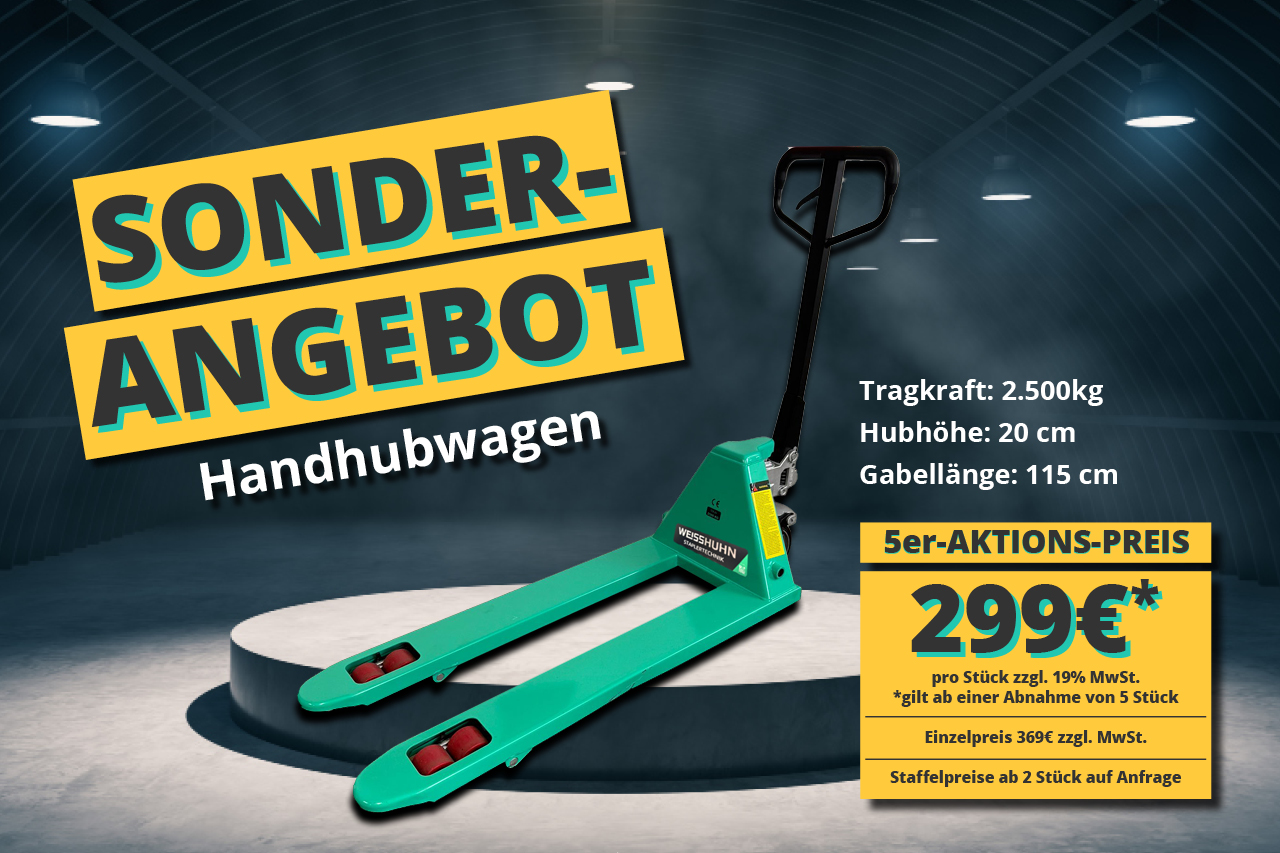 Handhubwagen im Sonderangebot – Jetzt ab 299 € bei Weisshuhn Staplertechnik GmbH in Rostock